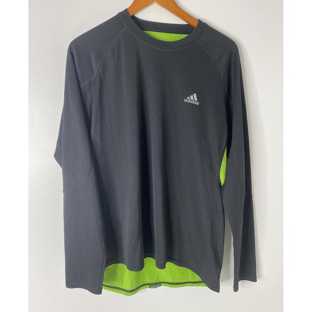 Adidas Clima 365 Mens Long Sleeve Black Shirt Size L Galaxy